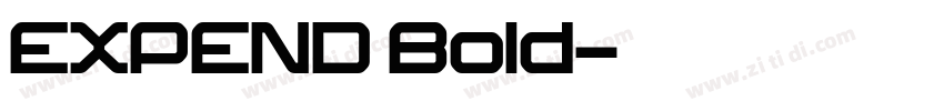 EXPEND Bold字体转换